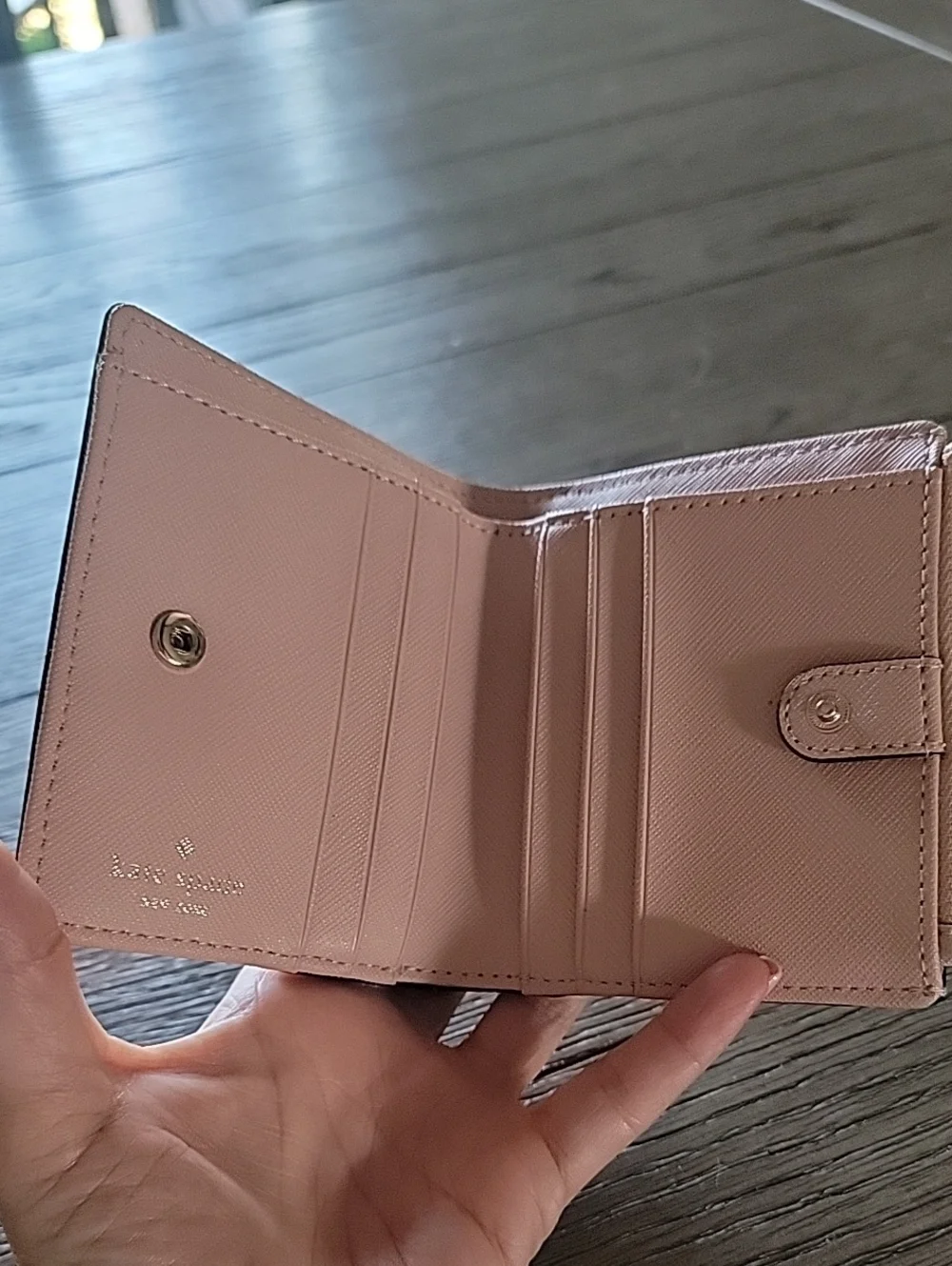 kate spade By The Pool  Flamingo Adalyn Saffiano Leather Wallet